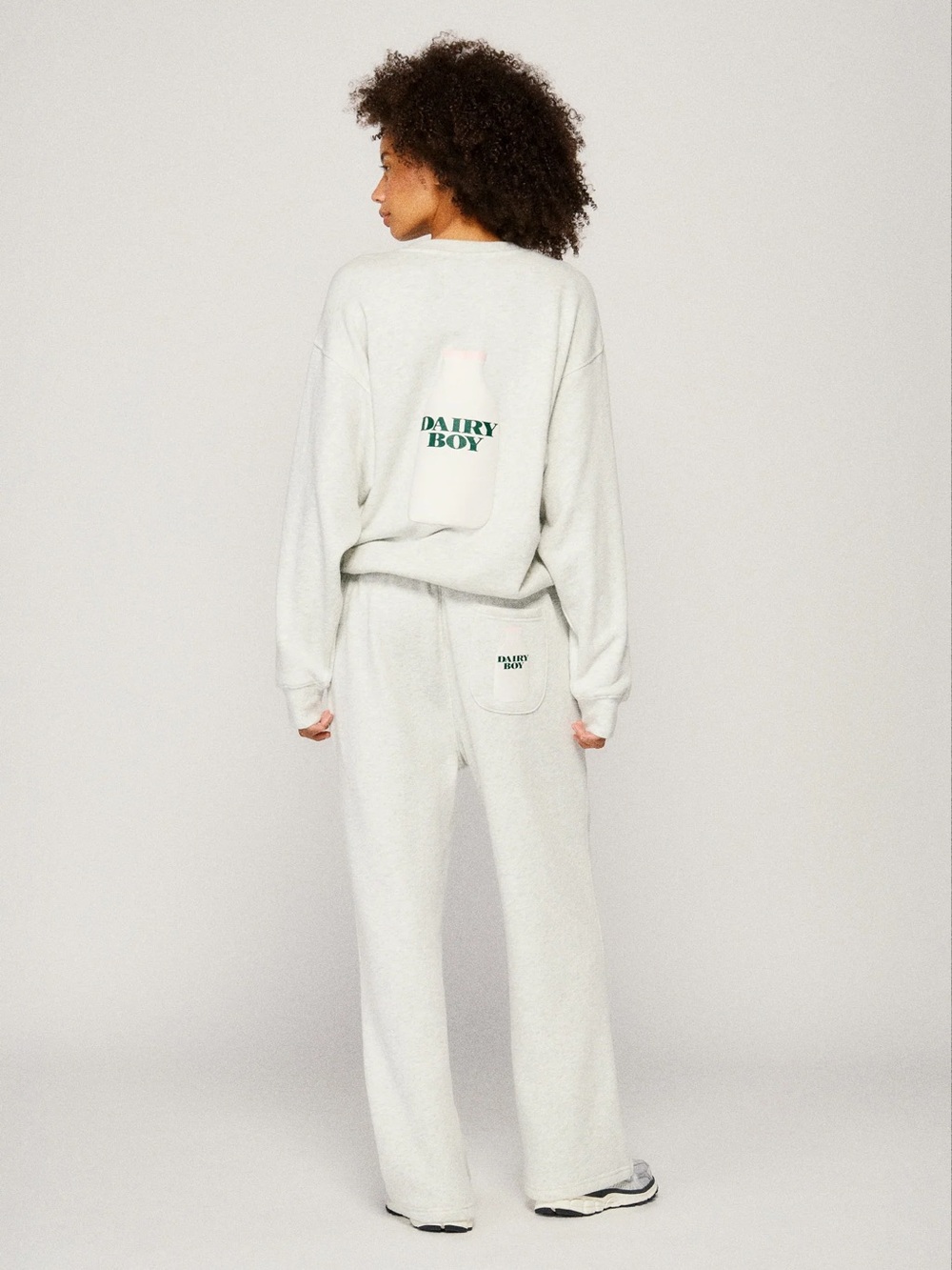 Dairy Boy | NWT SET! Milk Bottle Crewneck + Sweatpant In Heather Grey Size: XL